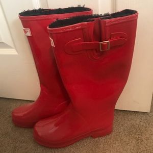 Red Rain boot NEVER WORN